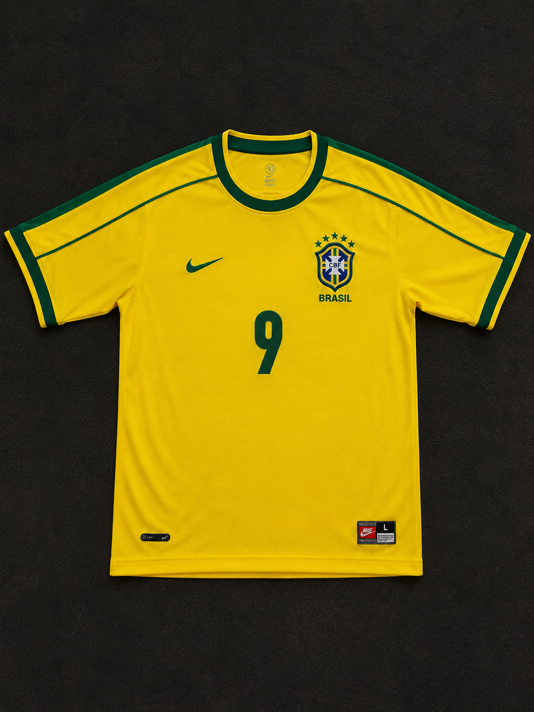 Brazil 1998 Home Retro Shirt